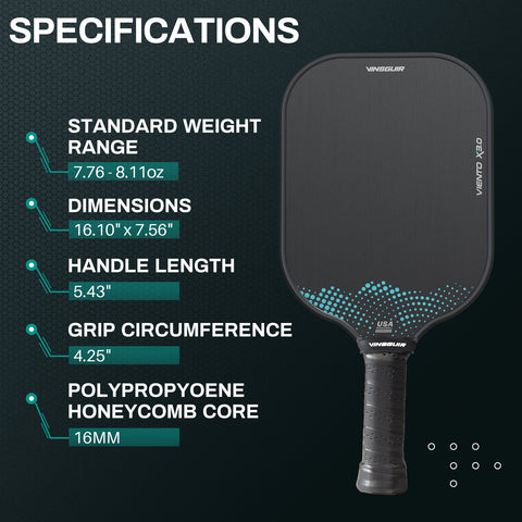 Vinsguir Professional Pickleball Paddles - Viento 3.0